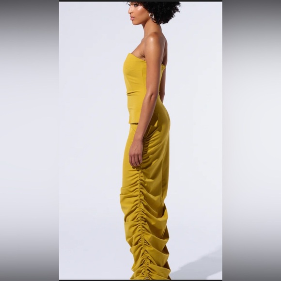 AKIRA Ash Strapless Cargo Maxi Dress - Picture 2 of 16